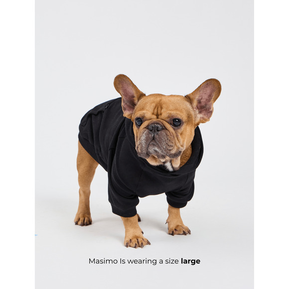 Buffbunny Collection Dog Cloud Hoodie - Onyx Black Size Large - Picture 3 of 3